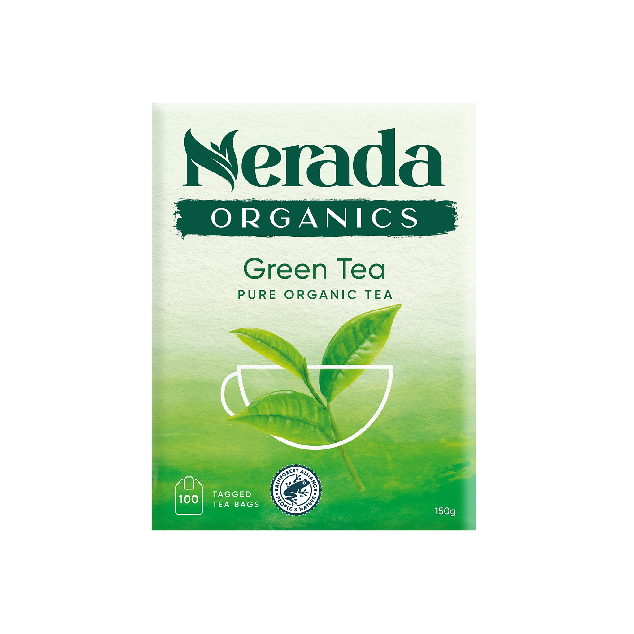 Green Tea Organic Tea Bags 100 pack