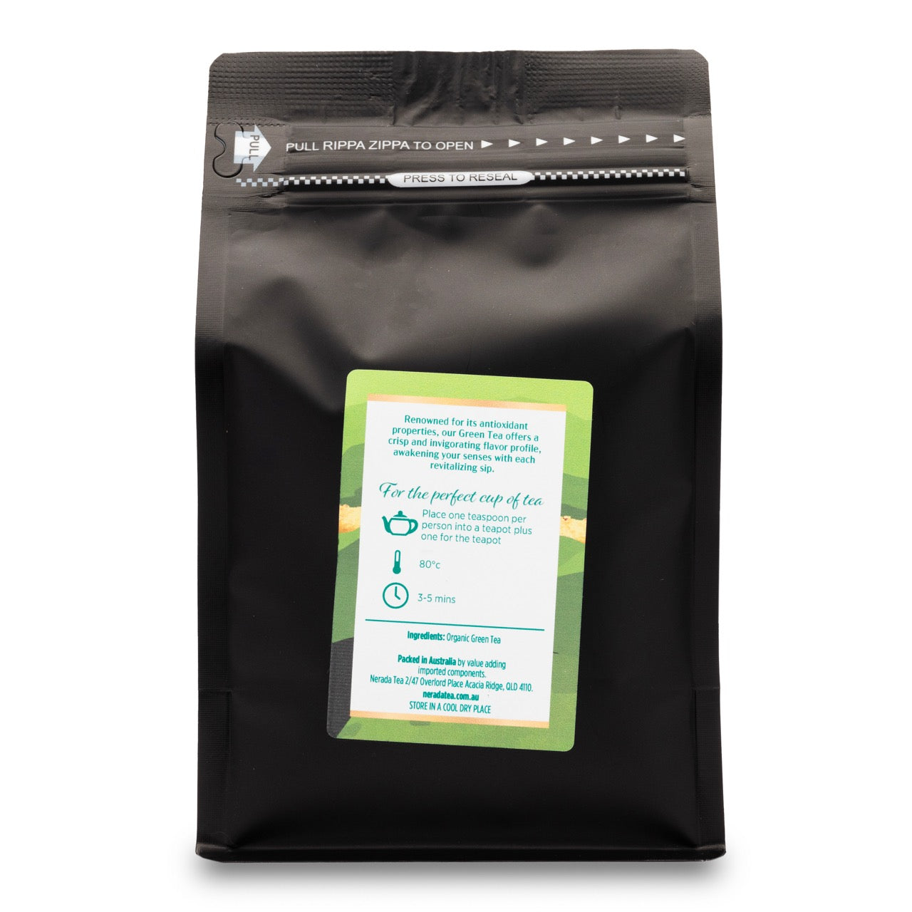 Green Tea Organic Loose Leaf Refill 250g