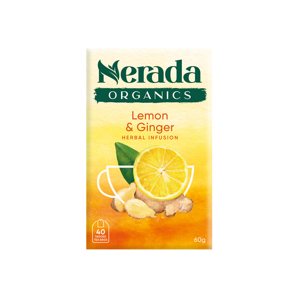 Lemon & Ginger Organic Tea Bags 40 teabags