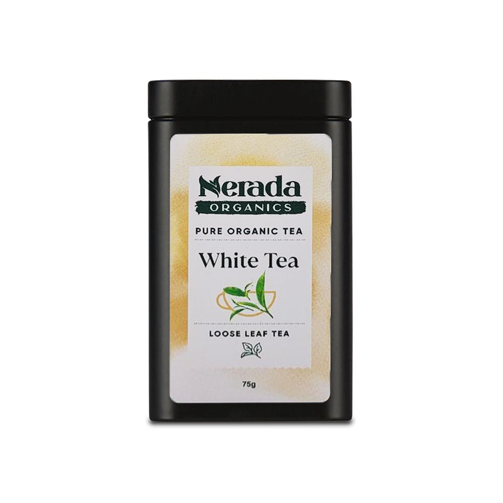 White Tea Pure Organic Loose Leaf 75g Tin