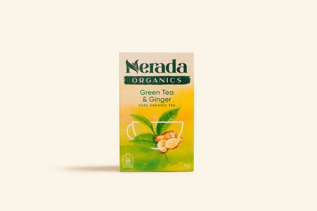 Organics Green Tea & Ginger Tea Bags 50 Pack