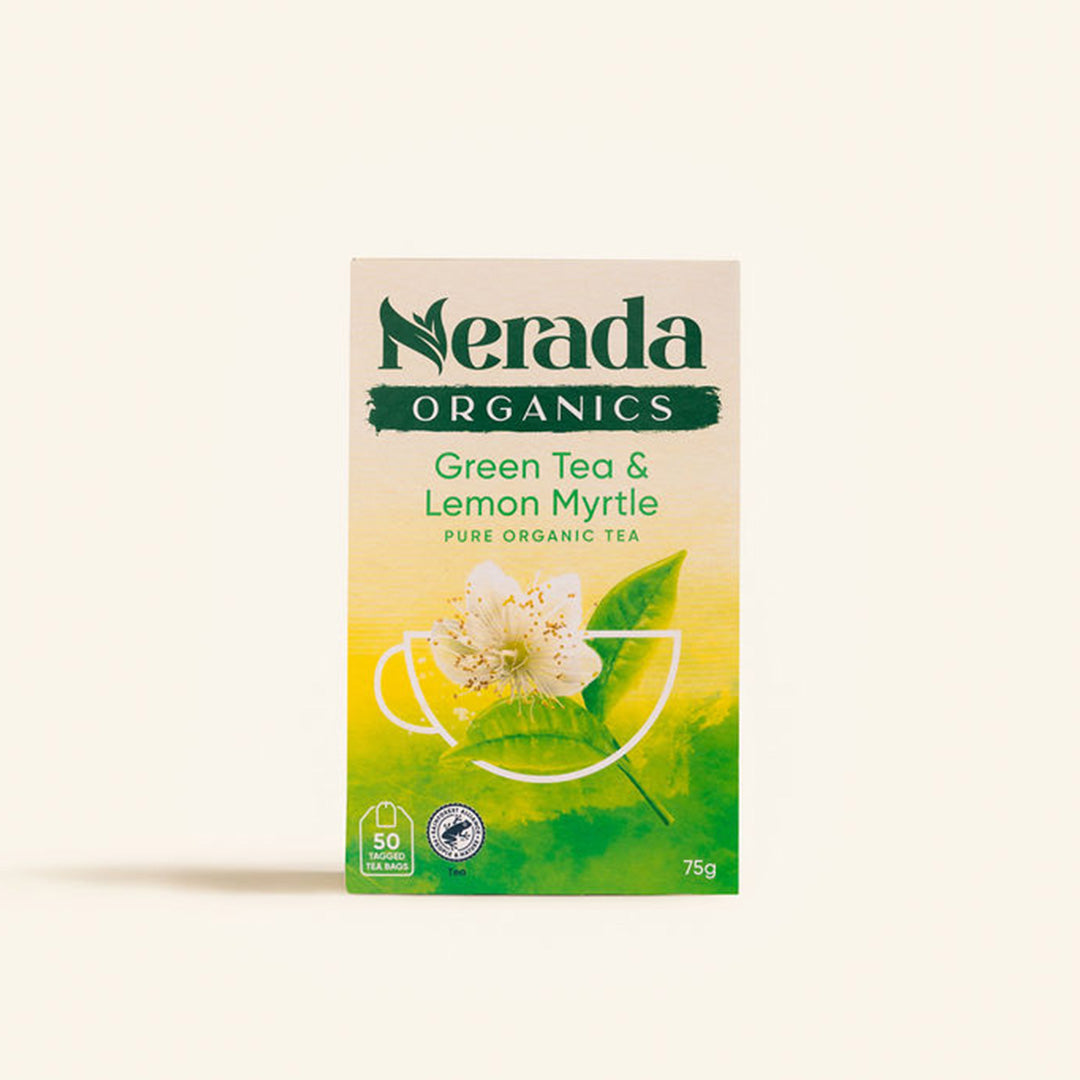 Organics Green Tea & Lemon Myrtle Tea Bags 50 Pack