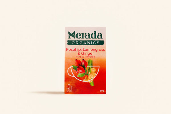 Organics Rosehip, Lemongrass & Ginger Tea Bags 40 Pack