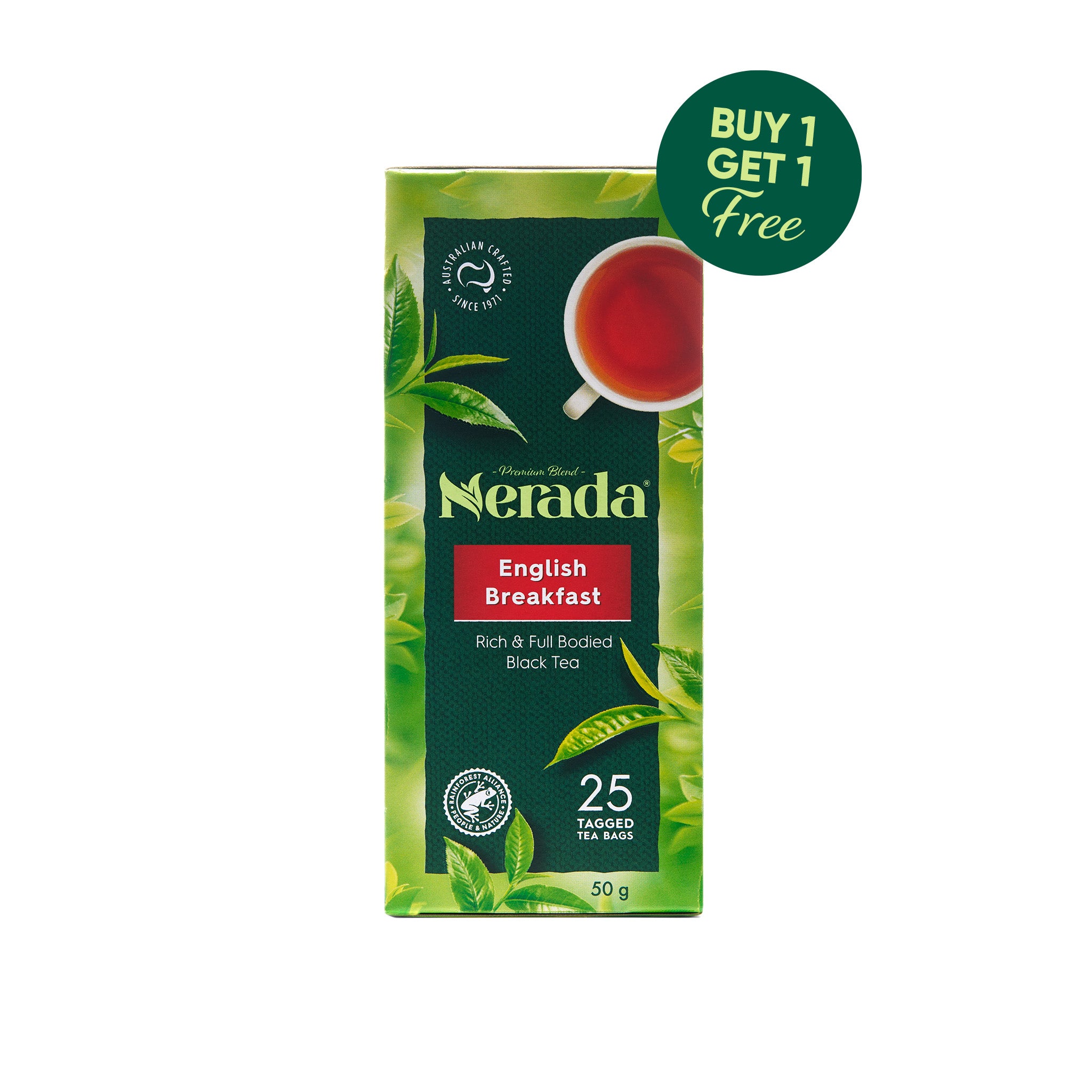 English Breakfast Tagged Tea Bags