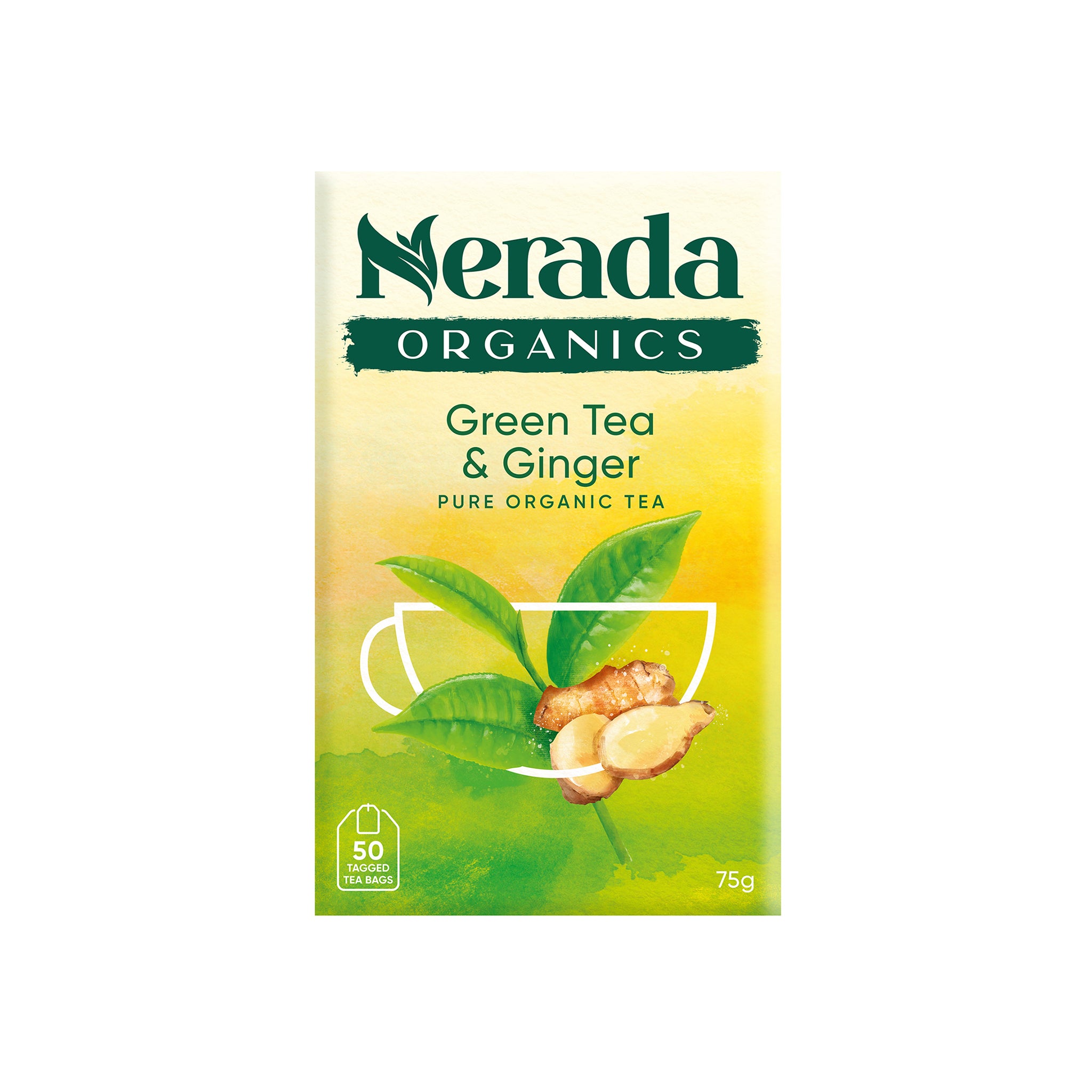 Green Tea & Ginger Organic 50 Pack