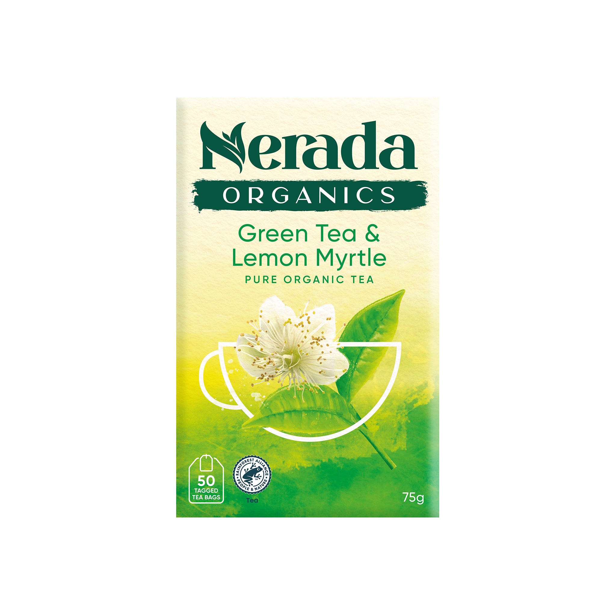 Green Tea & Lemon Myrtle Organic 50 Pack