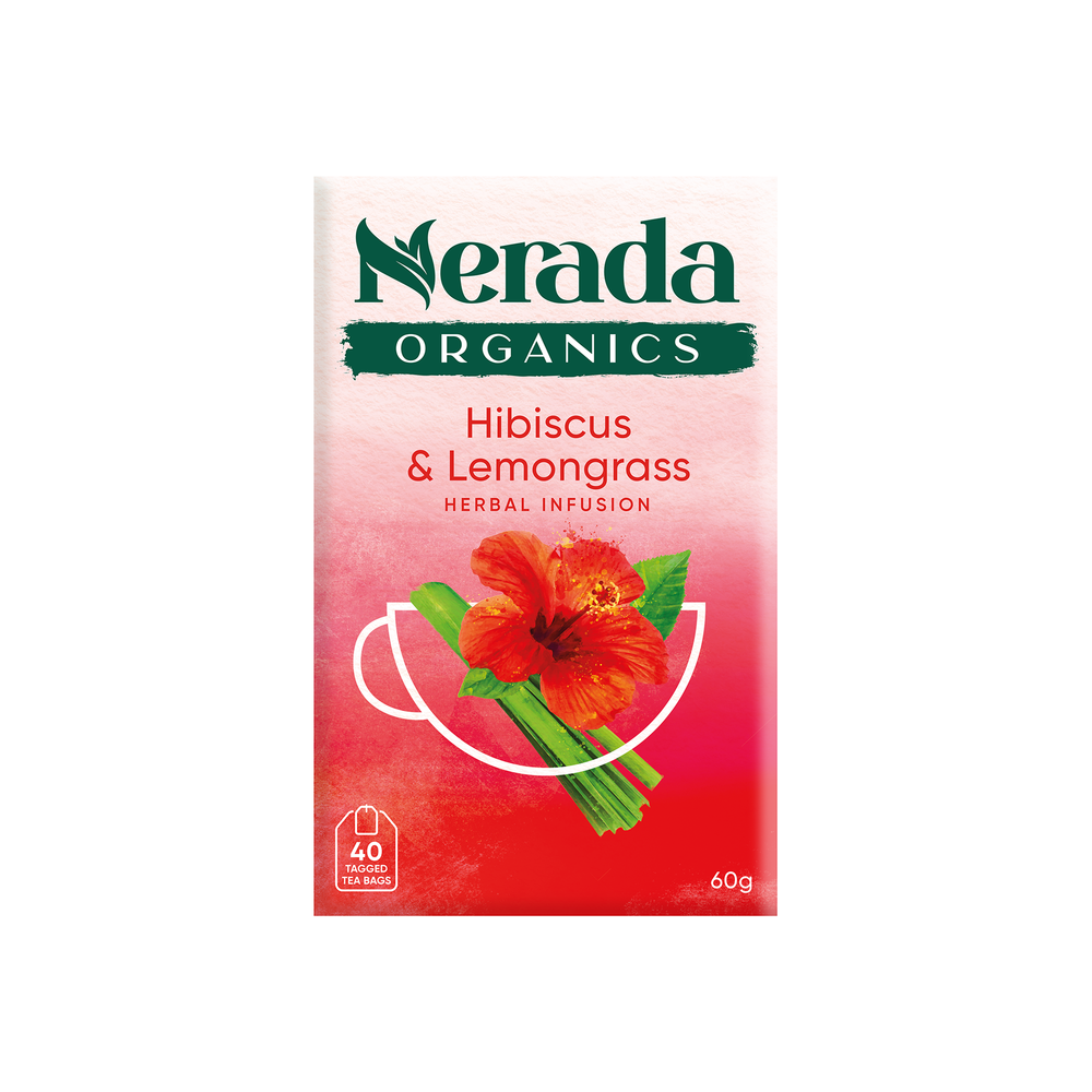 Hibiscus & Lemongrass Organic Tea 40 Pack