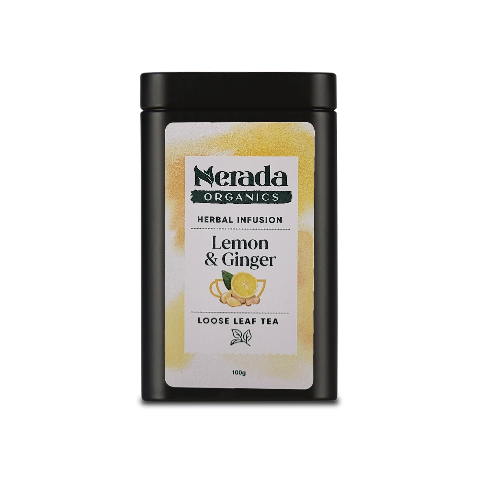 Lemon & Ginger Organic Tea Loose Leaf 100g Tin