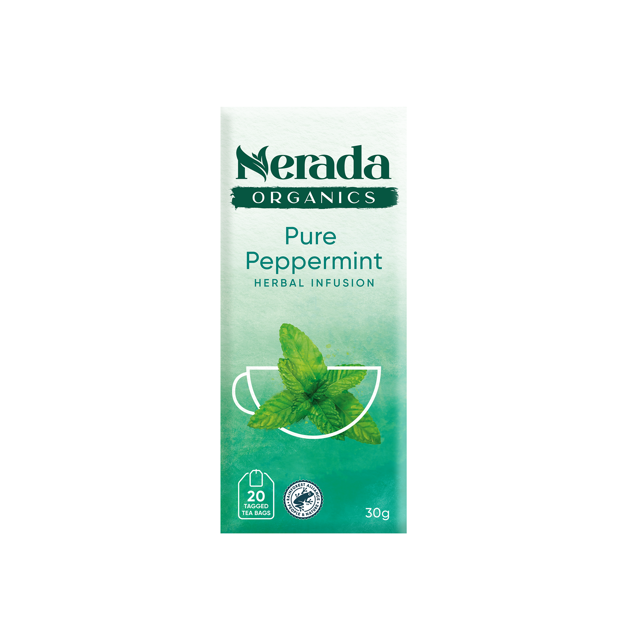 Pure Peppermint Organic Tea Bags – Nerada Tea