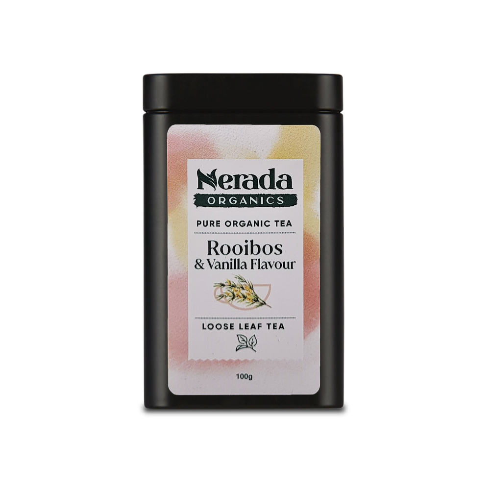 Rooibos & Vanilla Pure Organic Tea Loose Leaf 100g Tin